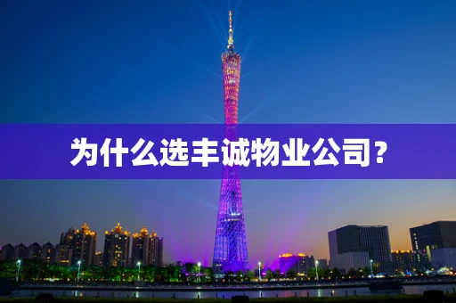 为什么选丰诚物业公司？