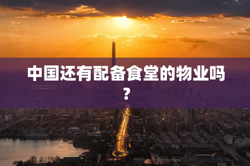中国还有配备食堂的物业吗？