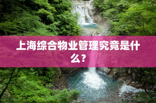 上海综合物业管理究竟是什么？