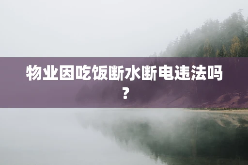物业因吃饭断水断电违法吗？