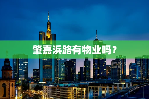 肇嘉浜路有物业吗？