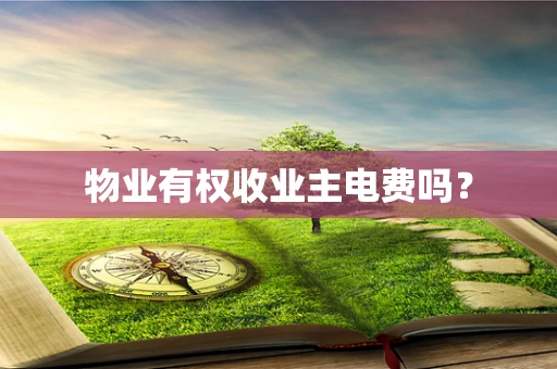 物业有权收业主电费吗？