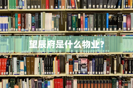 望辰府是什么物业？