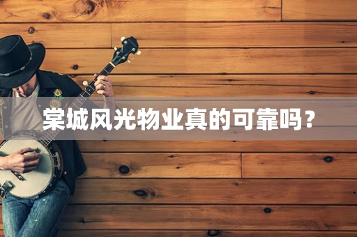 棠城风光物业真的可靠吗？