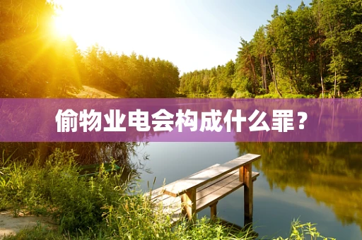 偷物业电会构成什么罪？