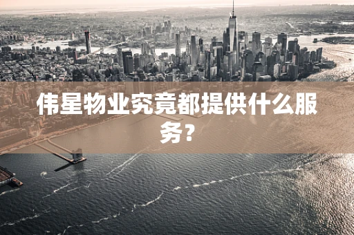 伟星物业究竟都提供什么服务？