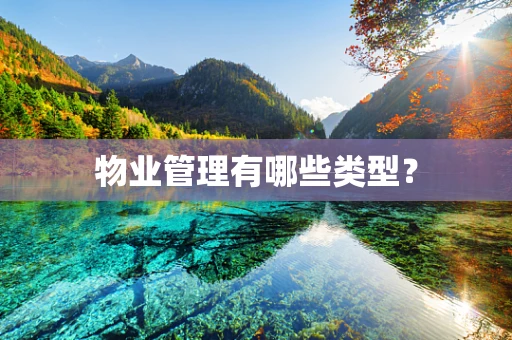 物业管理有哪些类型？