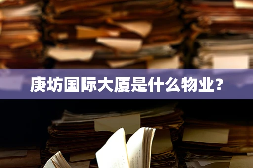 庚坊国际大厦是什么物业？