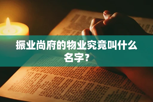 振业尚府的物业究竟叫什么名字？