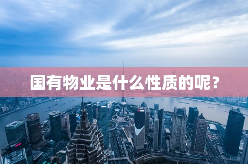 国有物业是什么性质的呢？