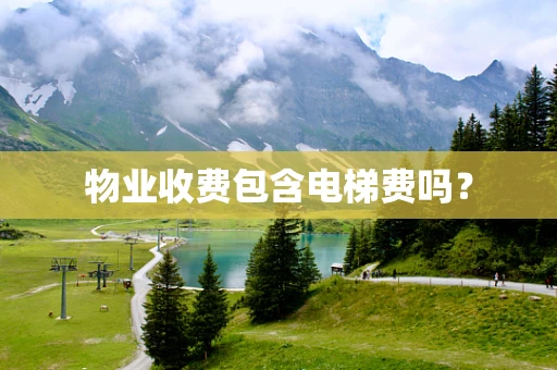 物业收费包含电梯费吗？