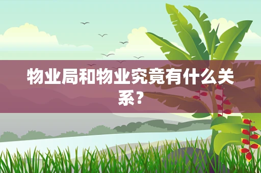 物业局和物业究竟有什么关系？