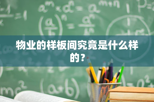 物业的样板间究竟是什么样的？