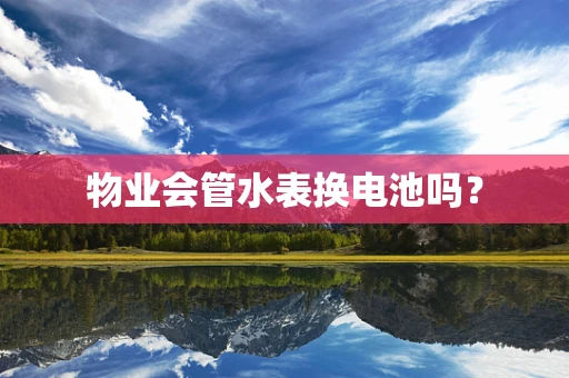 物业会管水表换电池吗？