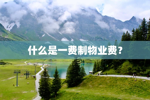什么是一费制物业费？