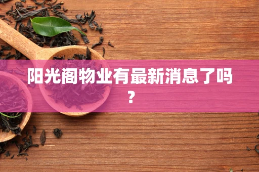 阳光阁物业有最新消息了吗？