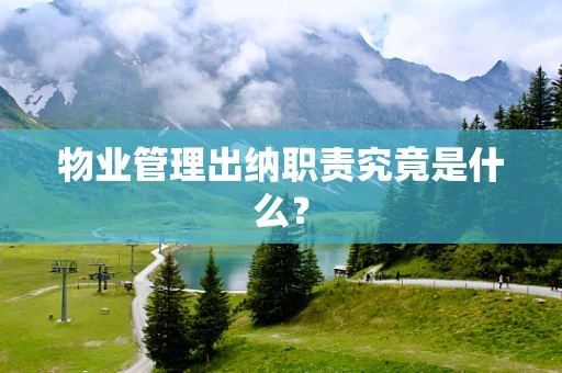 物业管理出纳职责究竟是什么？